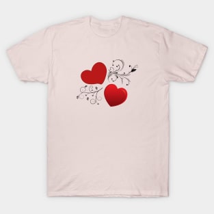 Two hearts locked together T-Shirt